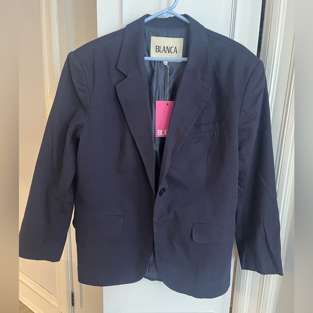 Blanca Halston Navy Blazer- New With Tags